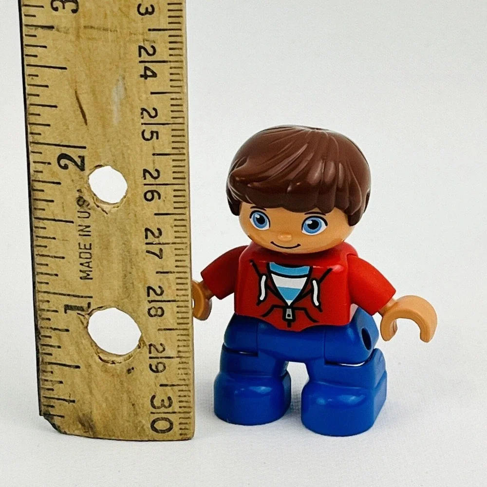 LEGO Duplo 10906‎ Tropical Island William Boy Red Hoodie Replacement Figure Only